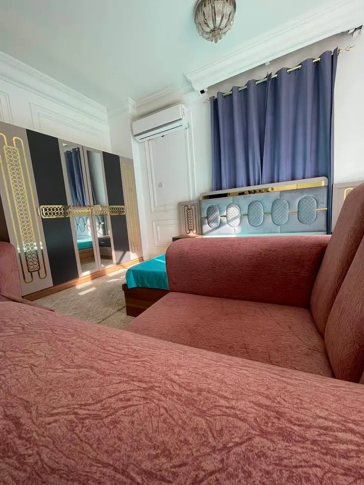 Studio apartment with kitchen and balcony
