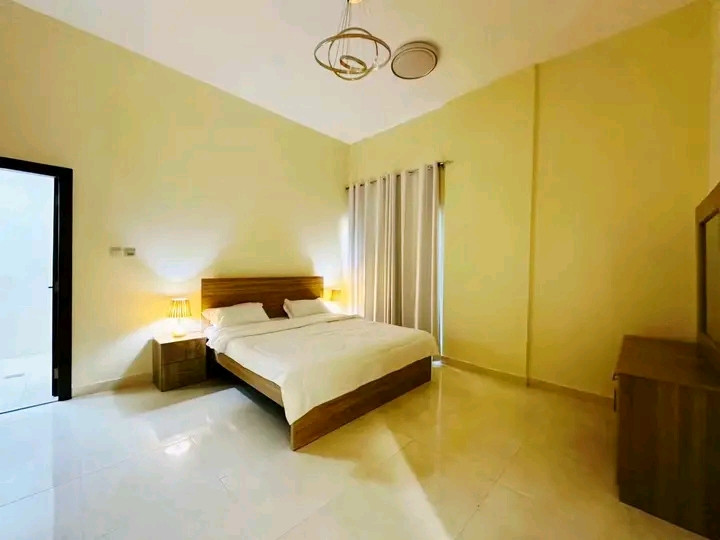 One bedroom and living room with a stunning view, balcony, and two bathrooms.