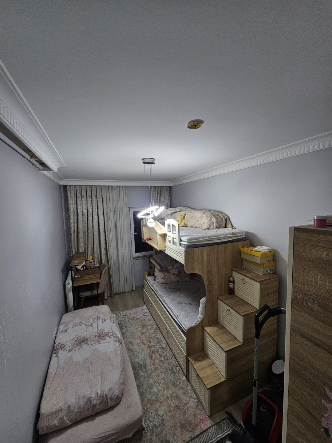 Furnished two-bedroom apartment with living room