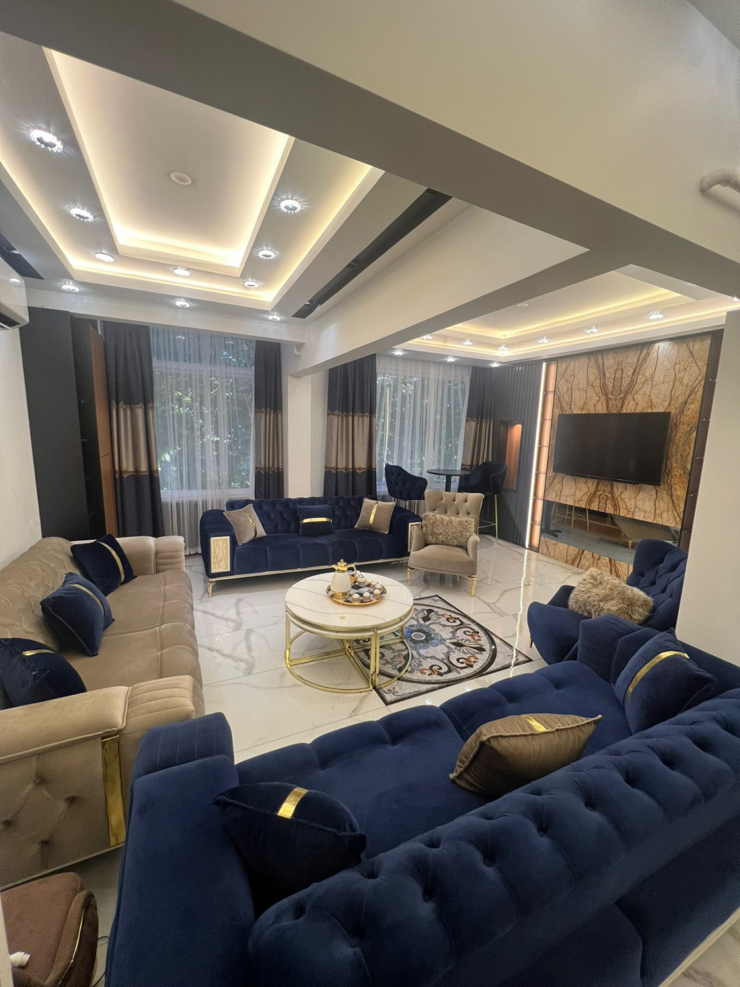 Two-bedroom apartment with a living room
